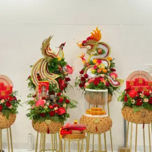 Mâm cưới 7 mâm rồng phụng