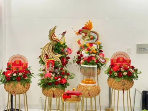 Mâm cưới 7 mâm rồng phụng