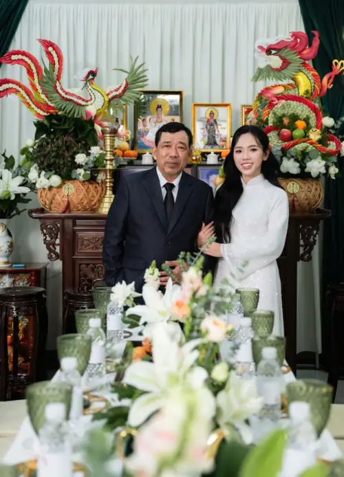 Set cầu mây 6 mâm rồng phụng tone hoa sen