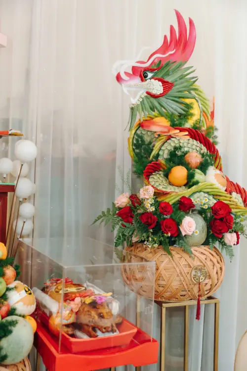 Set rồng phụng + heo quay 7kg