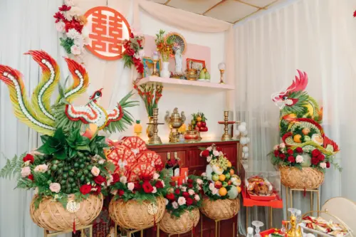 Set rồng phụng + heo quay 7kg