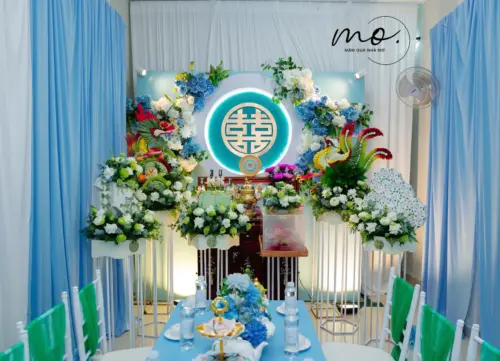 Vì Sao Các Cặp Đôi Thường Chọn Tone Xanh Để Trang Trí Trong Ngày Cưới