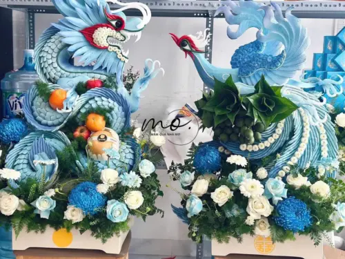 MÂM QUẢ TONE XANH LÀN GIÓ MỚI TRONG NGHI THỨC CƯỚI HỎI