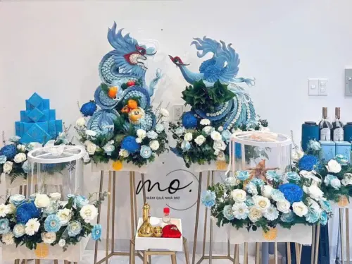 MÂM QUẢ TONE XANH LÀN GIÓ MỚI TRONG NGHI THỨC CƯỚI HỎI