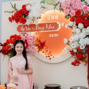 Trọn gói gia tiên tone đỏ hồng siêu đẹp