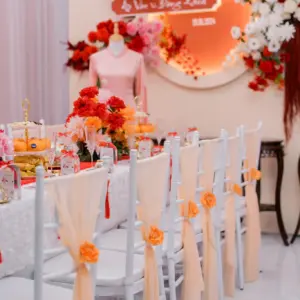 Trọn gói gia tiên tone đỏ hồng siêu đẹp