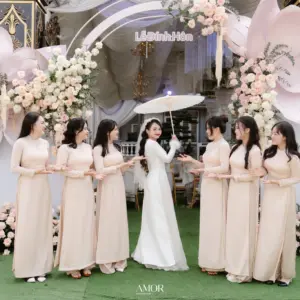 Gia tiên tone hồng ngọt ngào