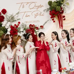 Gia tiên tone kem dịu nhẹ siêu xinh