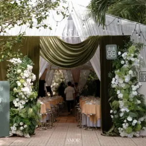 Decor truyền thống tone xanh lá