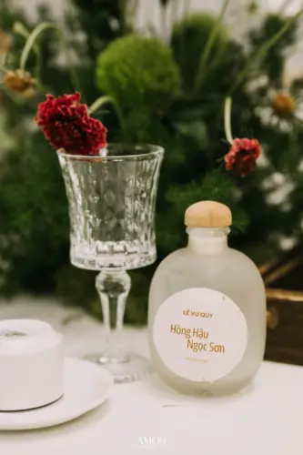 Combo decor gia tiên tone xanh kem siêu xinh