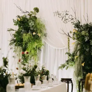 Combo decor gia tiên tone xanh kem siêu xinh