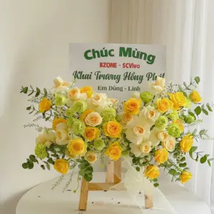 Tổng hợp các mẫu kệ hoa chúc mừng siêu xinh