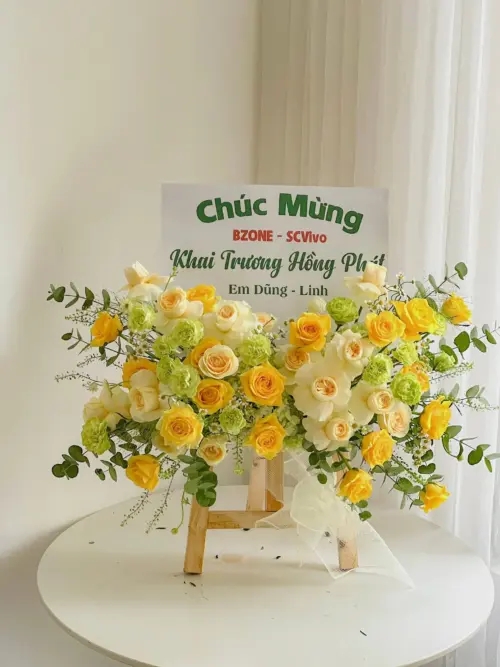 Tổng hợp các mẫu kệ hoa chúc mừng siêu xinh