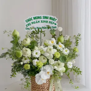 Tổng hợp các mẫu giỏ hoa tươi chúc mừng
