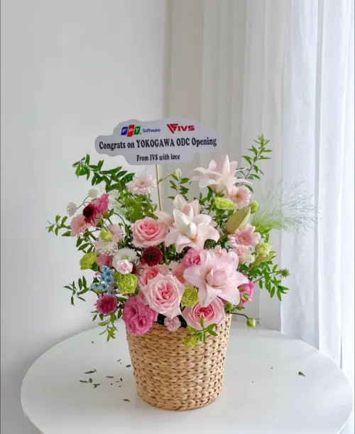 Tổng hợp các mẫu giỏ hoa tươi chúc mừng