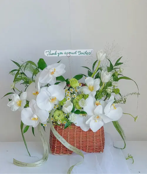 Tổng hợp các mẫu giỏ hoa tươi chúc mừng