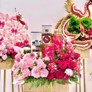 Tráp cưới Mành tone hồng- diệu ngọt VIP 12