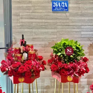 Set 6 mâm rồng phụng dát vàng